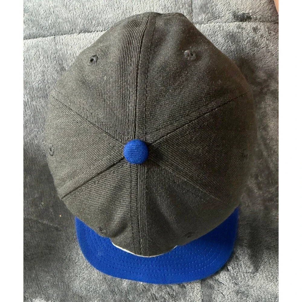 LA Los Angeles Rams New Era 9FIFTY Snapback Hat Blue Gray Vintage Helmet Logo.